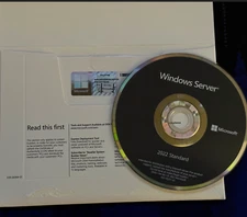 Microsoft Windows Server 2022 Standard 64-bit License & DVD 16 Core