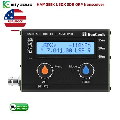 HAMGEEK USDX-CW 5W usDX SDR QRP Transceiver QCX-SSB to SSB 15m/20m/40m *USA