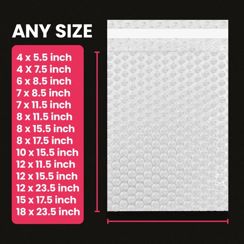 Made in USA All size Available Bubble Out Bags Protective Wrap Bubble Pouches - product listing photo