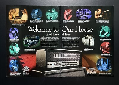 Mesa Boogie 1999 Print Ad 16''x11'' the home of tone musician music studio