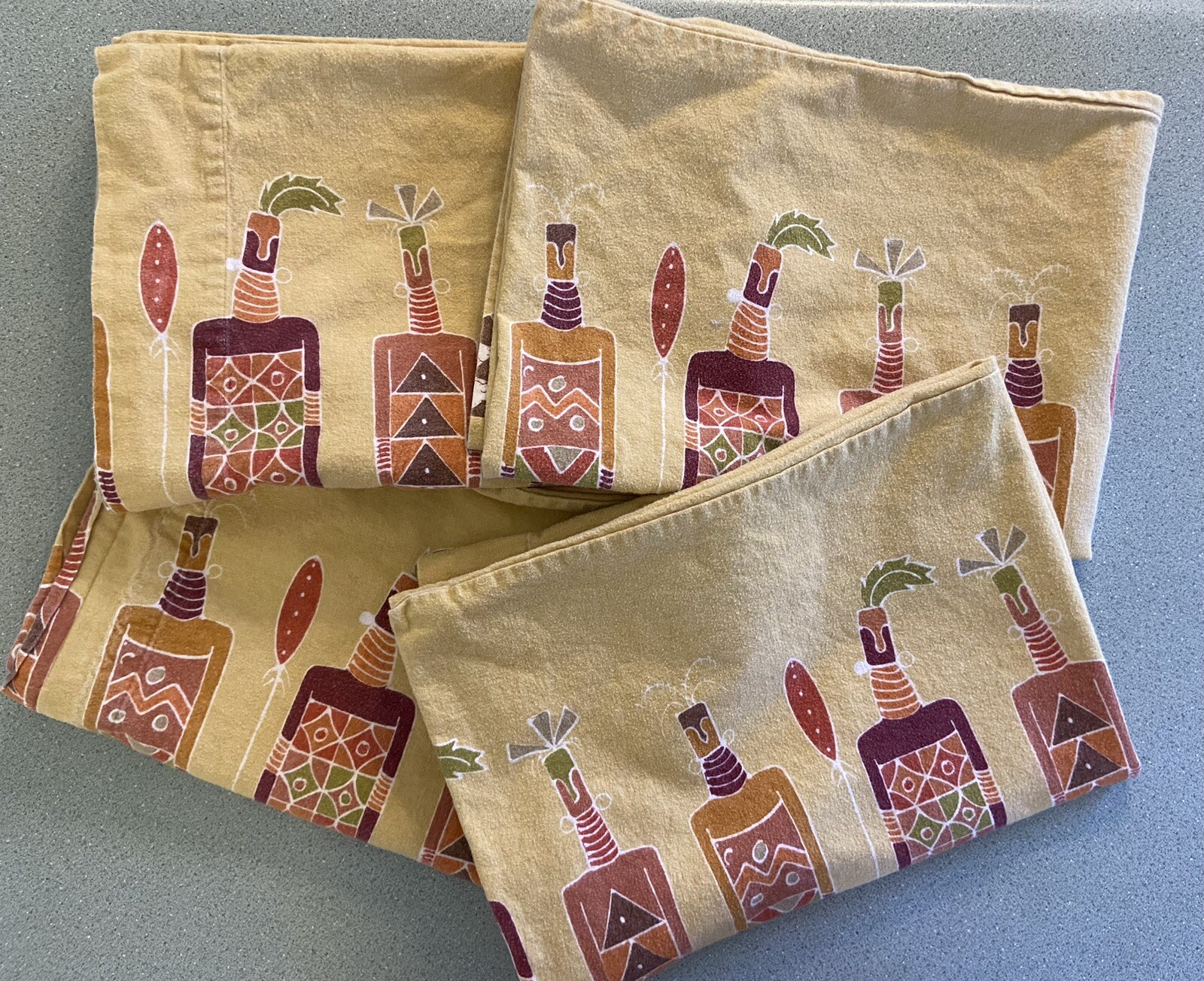 4 Hill Flannel Pillowcases w/Tribal Pattern Standard eBay