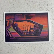 Back To The Future Inside DeLorean 2.75x2.75 Inch