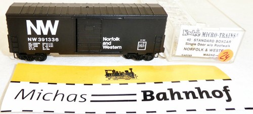 NW 391336 40´ Box Car Single Doors Micro Trains Line 24030 N 1:160 J24 å | Zustand: Gebraucht