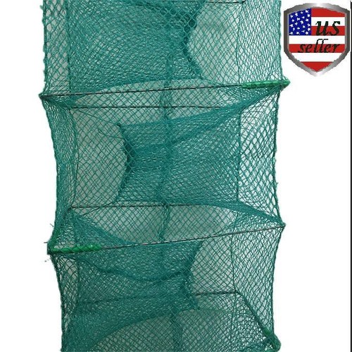 Crayfish Trap Crawdad Crawfish Trap Fishing Net Foldable Crab Minnow - Picture 5 of 9
