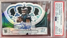 2020 Chronicles Jalen Hurts Crown Royale RC Auto platinum 1/1 PSA 9 auto10 Eagle