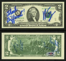 Steve Woz Wozniak SIGNED $2 Dollar Bill Apple Founder PSA AUTOGRAPHED Currency