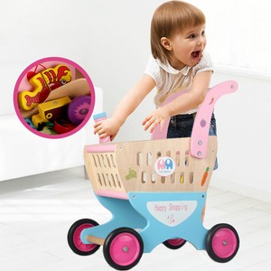 wooden shopping cart toy