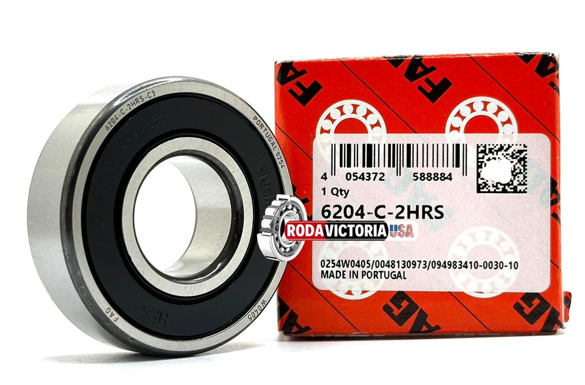 コンポート　PG-620 FAG 6204 2RS DEEP GROOVE BALL BEARING, RUBBER SEALED 20x47x14 mm