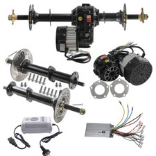 Go Kart Rear Differential Axle Kit 48V 500W 1000W Motor for Trike Razor ATV Quad
