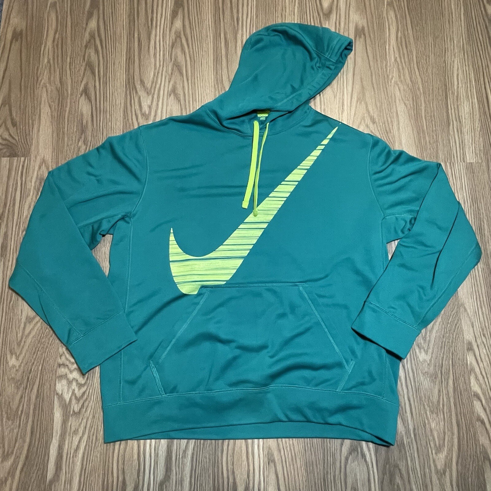Nike Atheltic Hoodie Therma Fit Green Size L Large