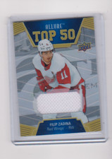 2019 2019-20 UPPER DECK ALLURE FILIP ZADINA TOP 50 ROOKIE AUTOGRAPH 34 RED WINGS