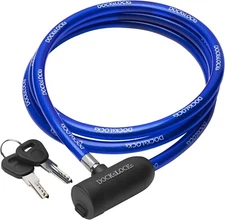 Docks Locks Security Cable Lock with Keys 5ft For Bike/Scooter/Kayak/Paddleboard