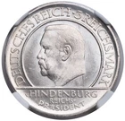 1929-J, Germany (Weimar). Silver 3 Mark "Constitution Anniv." Coin. NGC MS-63!