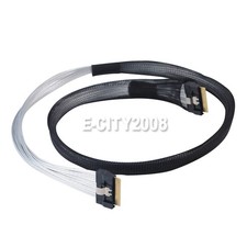 PCI-E Slim SAS 4.0 SFF-8654 8i 74Pin to SFF-8654 8i 74Pin Internal Cable 80cm