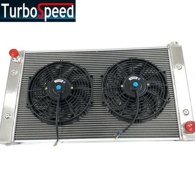 New 3 Row Silver Full Aluminum Racing Radiator Rear Universal +12'' Fan + Bracket