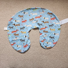 Boppy Nursing Pillow Cover Blue Dogs