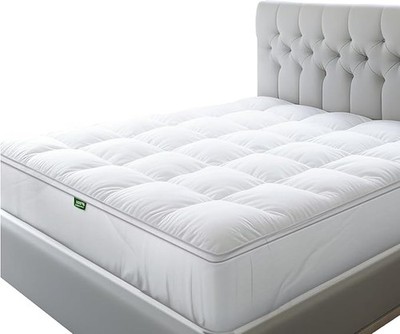 SLEEP MANTRA TOPPER PREMIUM WRAP-AROUND COOLING TOPPER SIZE: KING - PURE WHITE