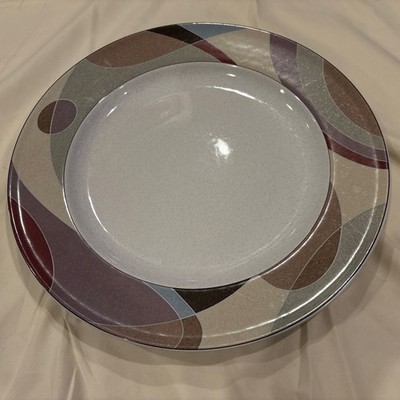 Studio Nova HG298 Kaleidoscope 12 Inch Chop Plate Serving Platter Vintage Round