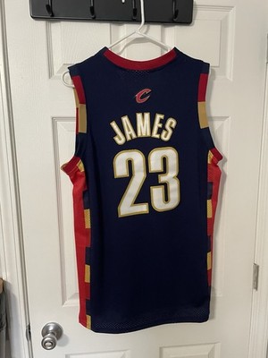 LeBron James Adult L #23 Cleveland Cavaliers Jersey NBA Throwback Basketball