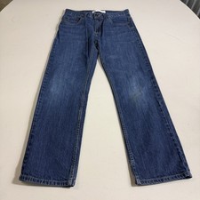 Levis 505 Jeans Mens 29x29 Blue Denim Straight Leg Regular Fit 18 REG