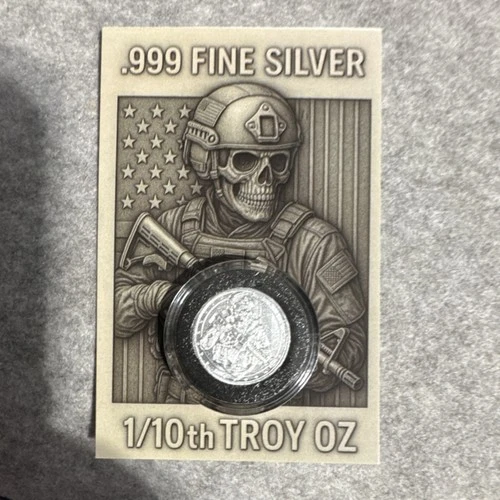 Blazing Bullion .999 Fine Silver 1/10 Troy Oz Tactical Round