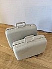 VINTAGE Barbie, Ken, Doll SUITCASES , Beige 2 Samsonite Luggage Suitcase Set EX!
