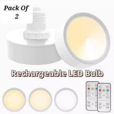E27 LED USB Rechargeable Light Bulbs Battery Operated Light Bulb (2 Pack)