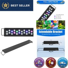 AQUANEAT LED Aquarium Light Full Spectrum 12 Inch Fish Tank Light Fresh Water