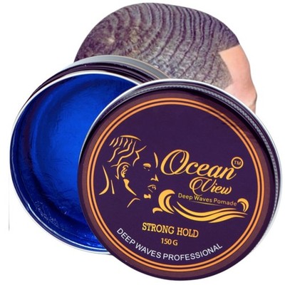 OCEAN VIEW DEEP WAVES POMADE WaterBased Hair Cream for 360 Wave Training and ...