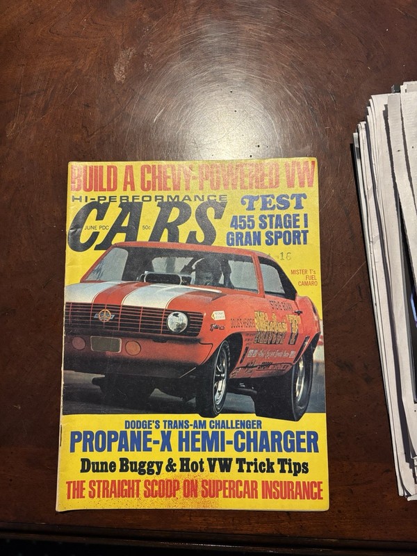 HI-PERFORMANCE CARS JUNE 1970 MAGAZINE ISSUE
