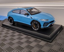 1/18 MR Collection Lamborghini Urus Model Blu Cepheus Carbon Fiber. READ DESCRIP