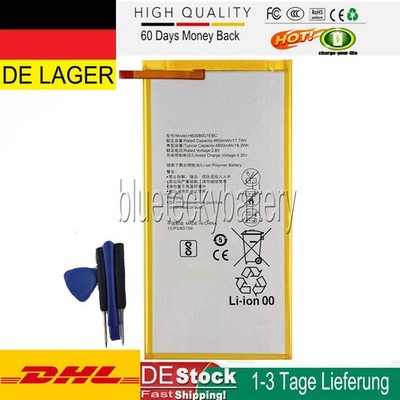 Akku für Huawei S8-701U/T1-821W/823L M2-8/M3 Lite 8'' HB3080G1EBC,HB3080G1EBW
