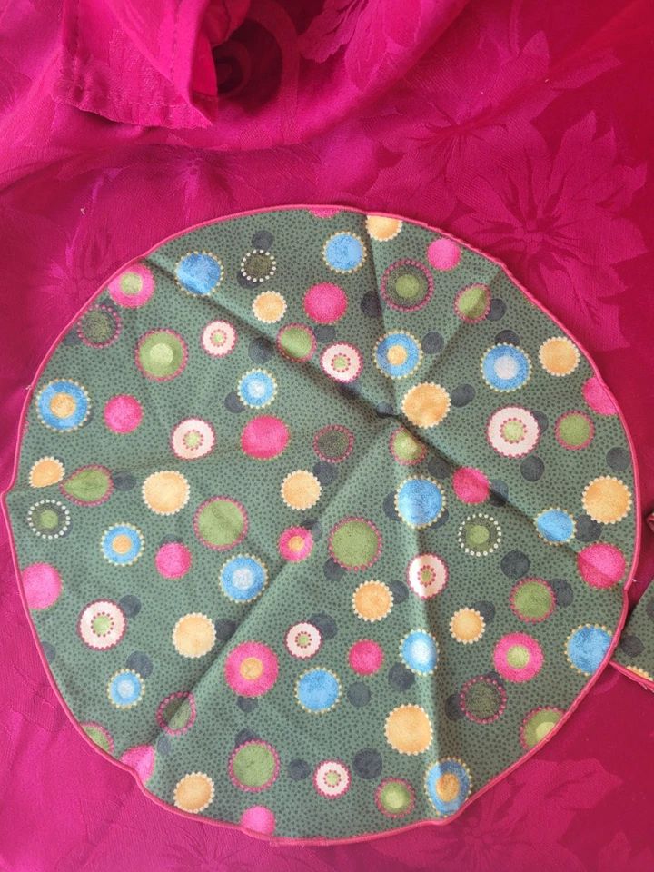 6件套手工圣诞树双面布餐巾全圆 — 第 4/4 张图片