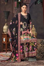 Indian Pakistani Ethnic Top Palazzo Suit Women Designer Party Wear Salwar Kameez