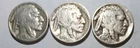 Lot Of 3 1935s Buffalo Nickels As Pictured