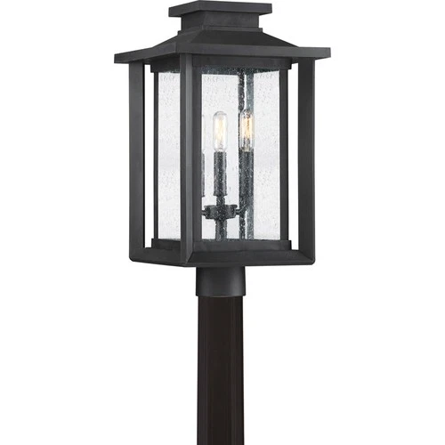Quoizel WKF9011 Wakefield 3 Light 19" Tall Outdoor Single Head - Black - Picture 1 of 12