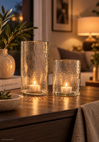 Loberon Querlay Windlicht 2Er Set Glas Klar Mundgeblasen Kerzenhalter