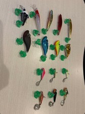 Water Land 15-Piece Lure Set Unused Fishing Tackle Minnow Crankbait Spin Sonic