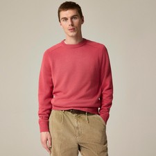 NEW 98 J. Crew Heritage Cotton Crewneck Knit Sweater in Vintage Barn - Medium