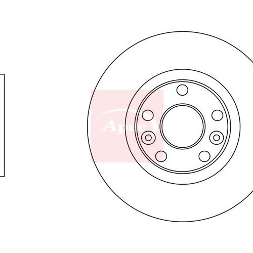 For RENAULT MEGANE II 2001 to 2012 BRAKE DISC (FRONT) (SINGLE) DSK2823