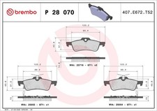 Bremsbelagsatz Hinten Teves-System für Honda Civic IX FK Tourer 12-16