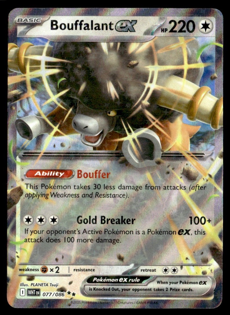 2025 Scarlet & Violet Series - White Flare Bouffalant Double Rare #77