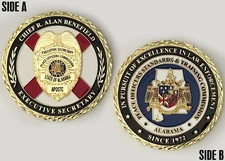 Alabama Peace Officers Commission Challenge Coin-Excellence Law Enforcement ~14
