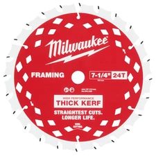 Milwaukee 48-40-0740 7-1/4" 24T Thick Kerf Framing Circular Saw Blade