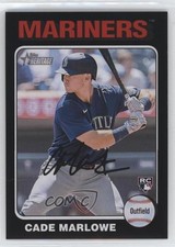 2024 Topps Heritage Rookies Black Border /50 Cade Marlowe #364 0t0b