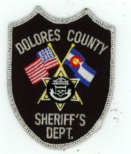 COLORADO CO DOLORES COUNTY SHERIFF DEPT NICE SHOULDER PATCH POLICE