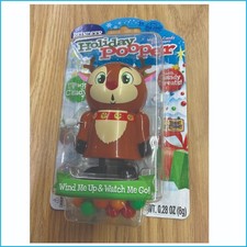 Holiday Pooper Reindeer Candy Dispenser Wind Up Toy Treat Street Xmas Gift