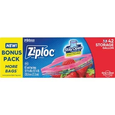 Ziploc Gal. Food Storage Bag (42-Count) 1368 Ziploc 1368 025700003205