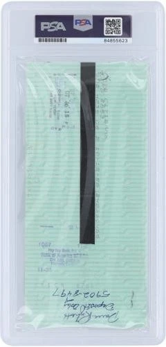 Dave Righetti New York Yankees Signed Check September 30, 1986 - PSA 84855623 - Image 2 of 2