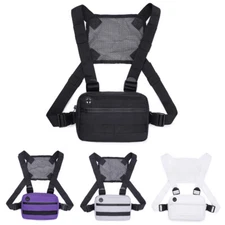 Chest Bag Belt Bag Women Men Streetwear Shoulder Pack Running Phone Holder Bags